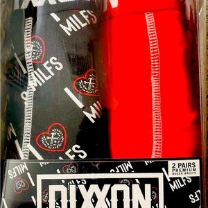 2-pair Dixon Black and Red Boxer Briefs